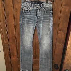 Buckle Men's Straight Jeans in Classic Blue